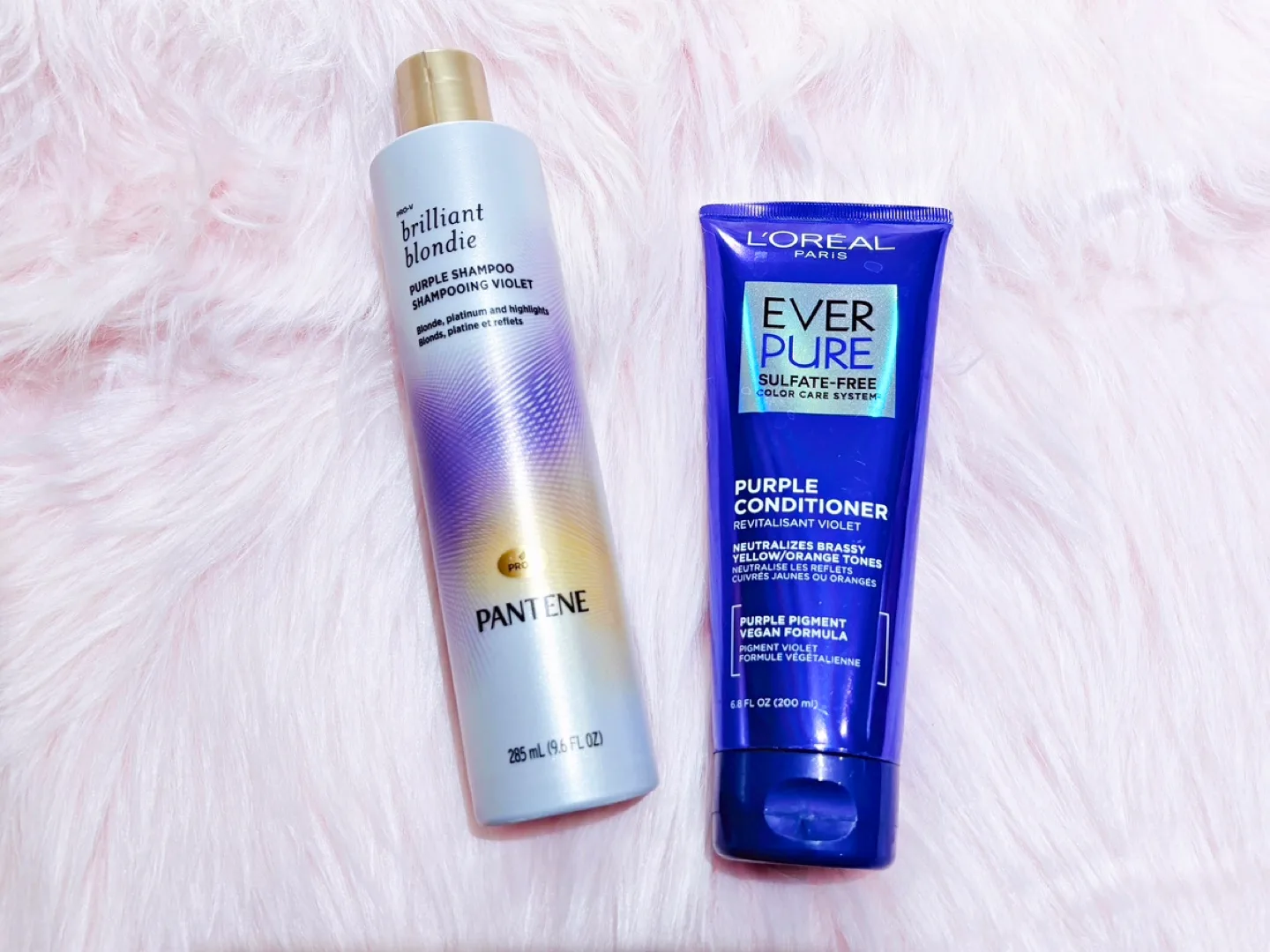 Pantene Purple Shampoo & Loreal Purple Conditioner thumbnail