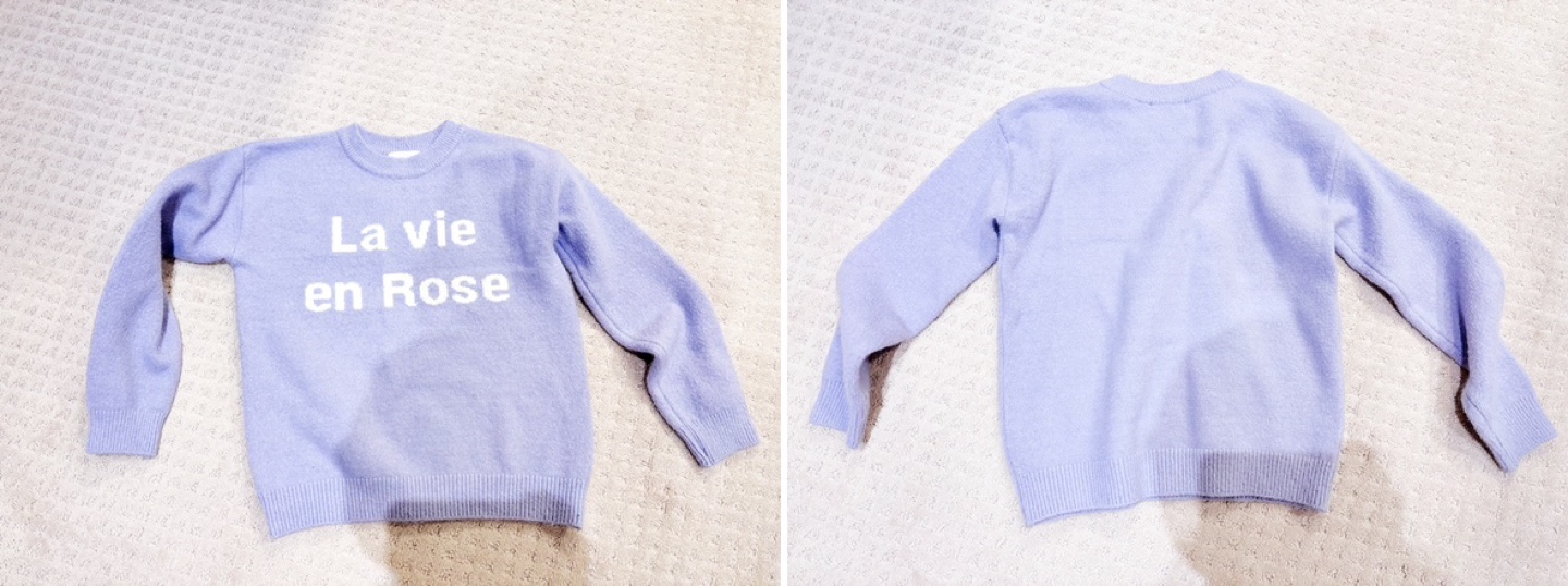 Lavender color sweater