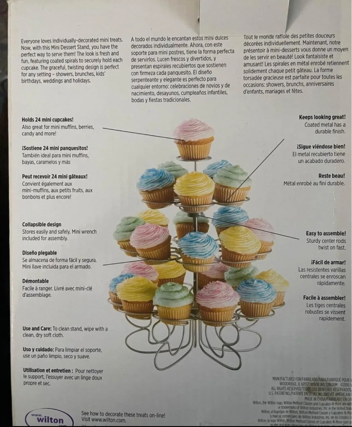 WILTON’S MINI DESSERT STAND FOR MINI CUPCAKES ETC. image indicator(5)