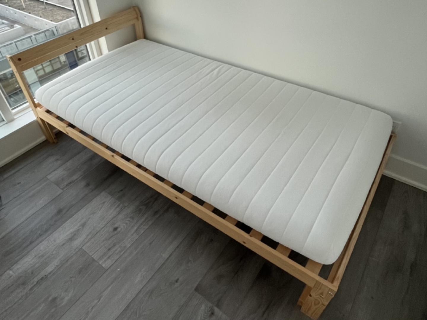 IKEA NEIDEN Single Twin Bed Frame + Mattress - photo 3