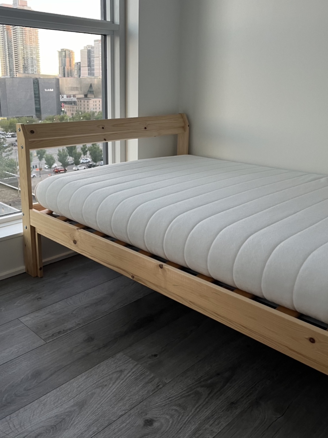 IKEA NEIDEN Single Twin Bed Frame + Mattress