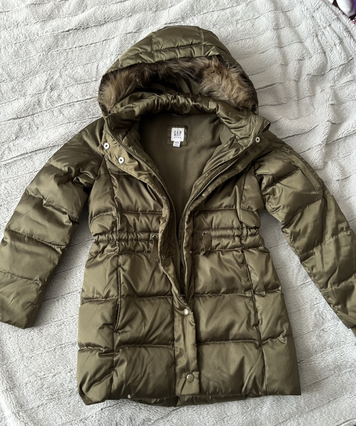 Gap Kids Green Puffer Jacket Medium