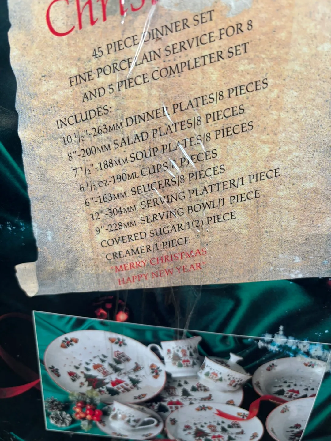 Black Friday Sale! 45 Piece Christmas Dinner Set image indicator(2)