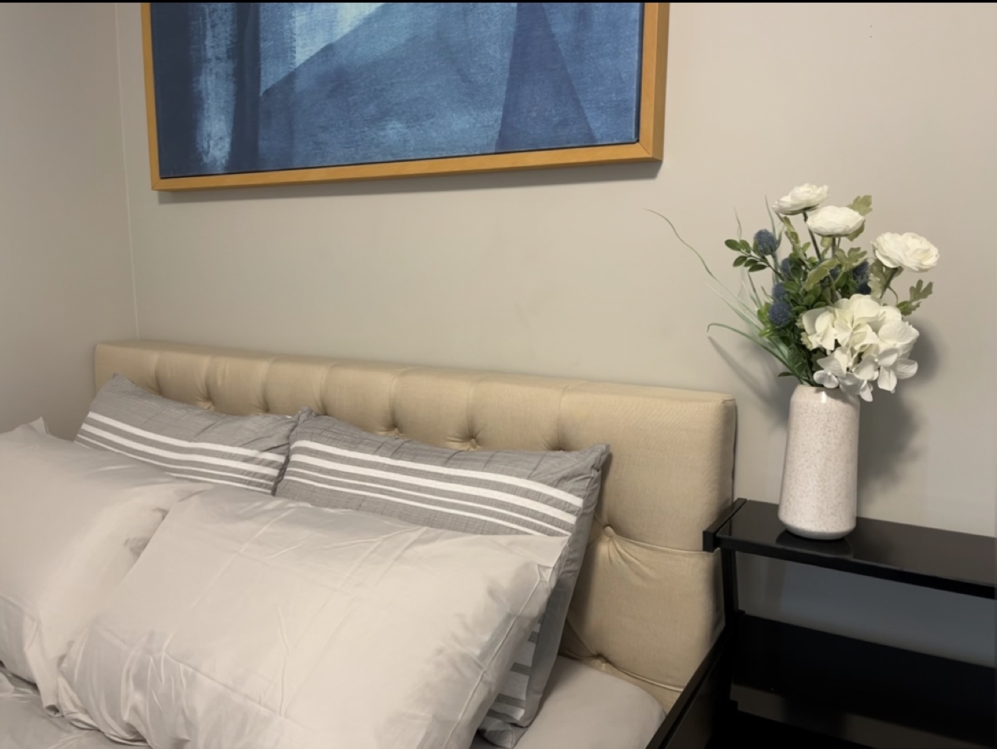Queen Size Bed Frame with Headboard