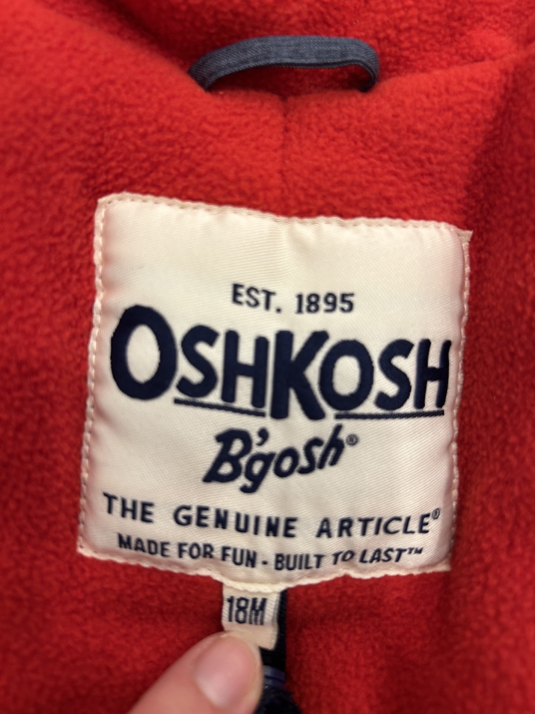 OshKosh B'gosh Winter Snowsuit 18 months - photo 5