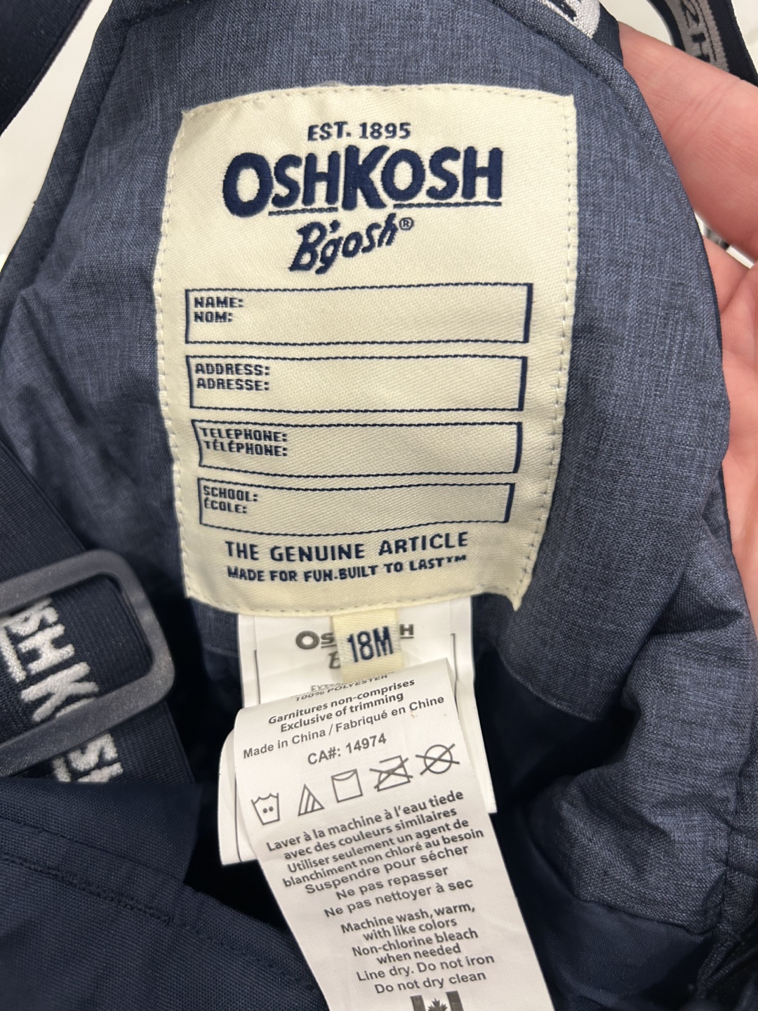 OshKosh B'gosh Winter Snowsuit 18 months - photo 3