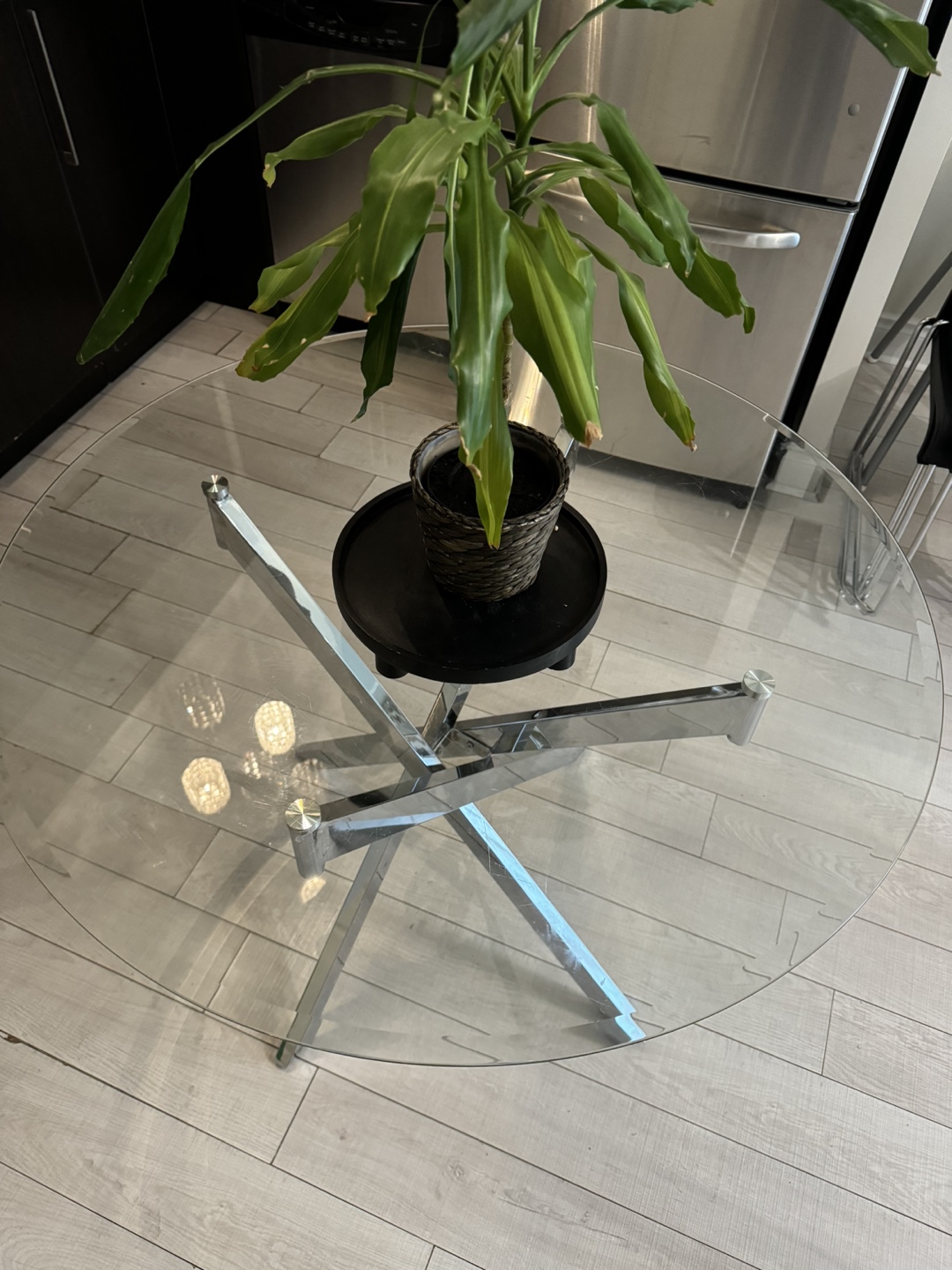 Glass Dining Table and 4 Chairs - photo 3