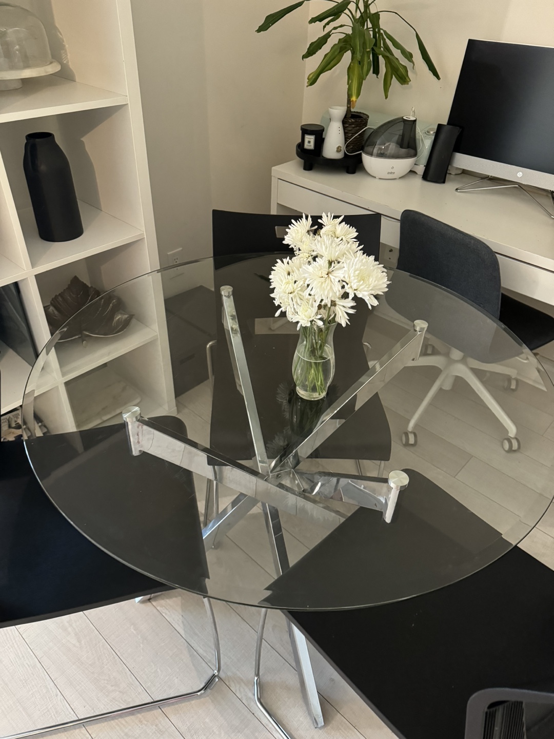 Glass Dining Table and 4 Chairs - photo 4