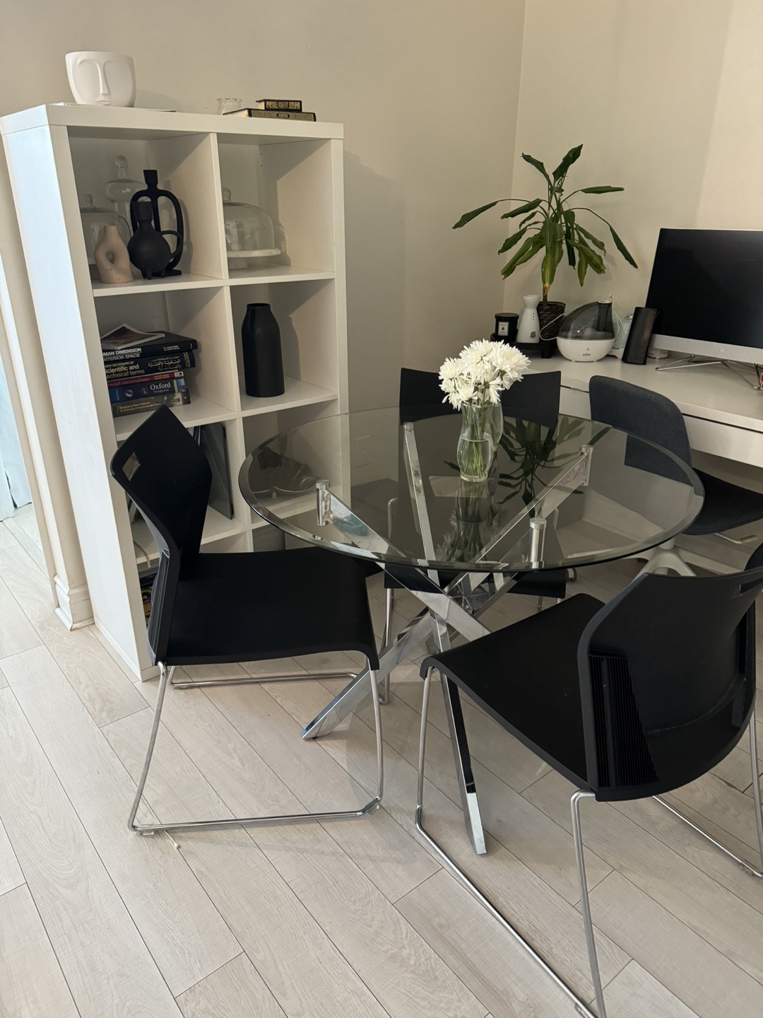 Glass Dining Table and 4 Chairs - photo 2