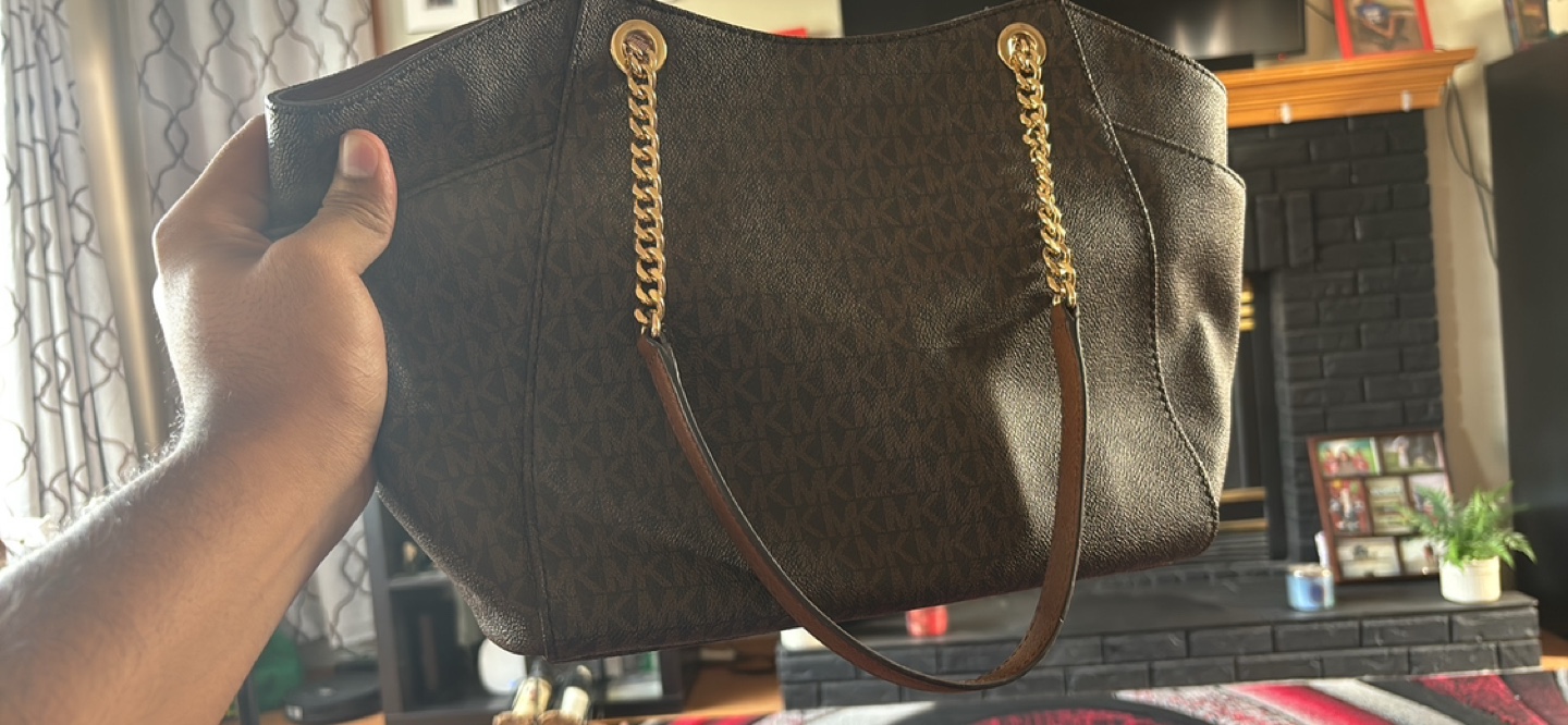 Michael Kors Brown Chain Tote Bag - photo 2
