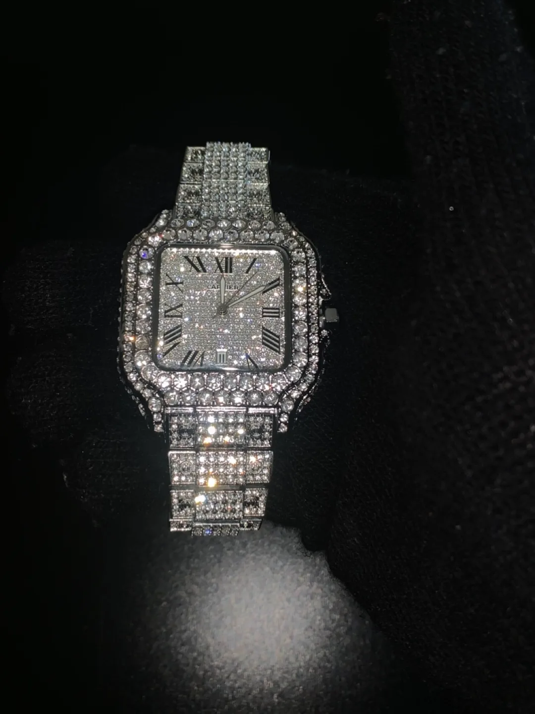 Moissanite Watch *Passes Diamond Tester* (C A R T I E R) image indicator(2)