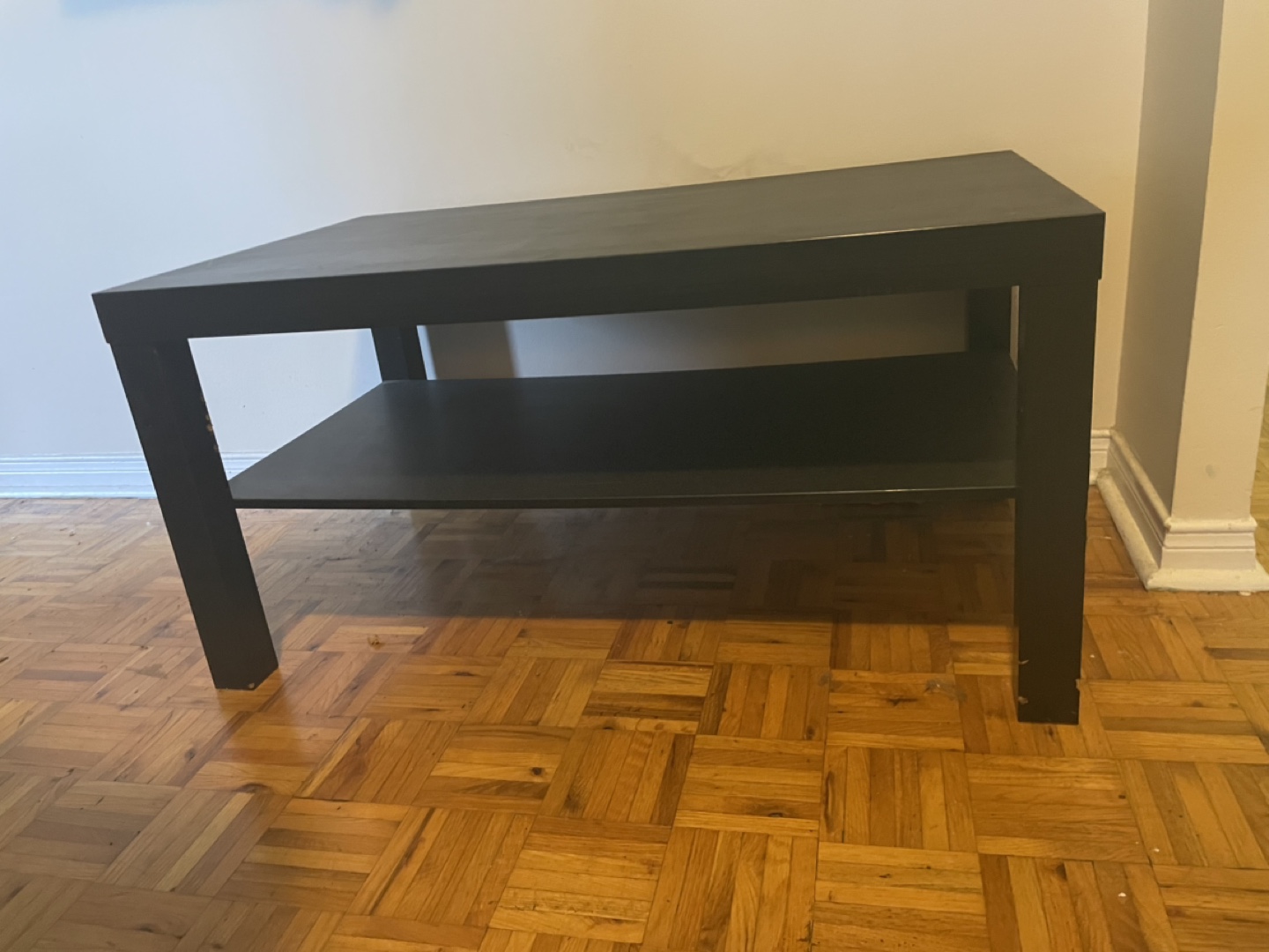 Black Coffee Table with Shelf