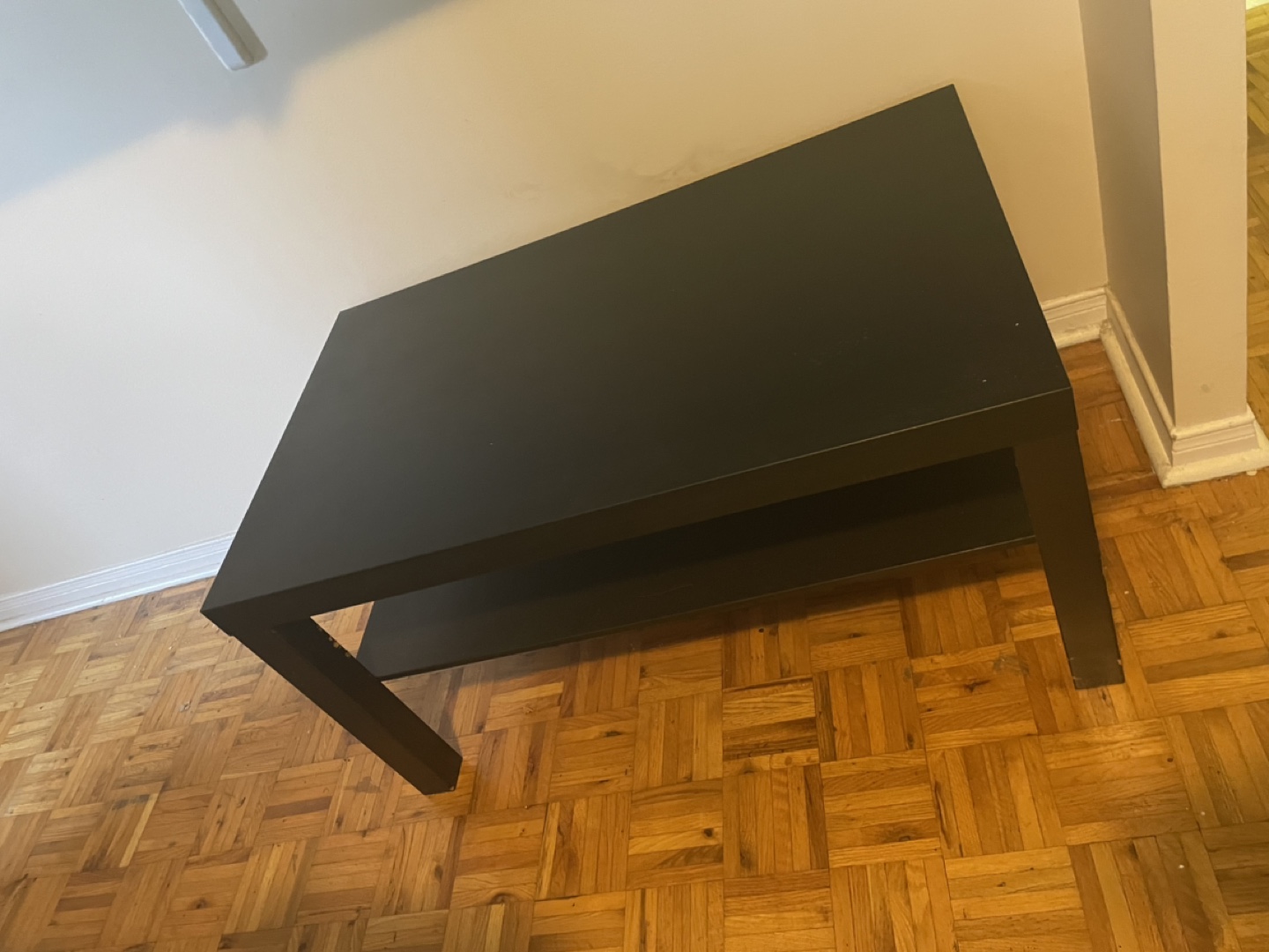 Black Coffee Table with Shelf - photo 2