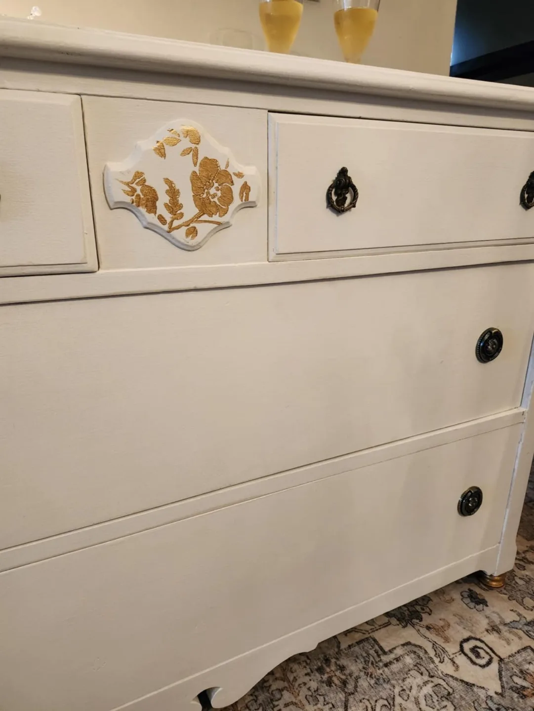 Shabby chic 4 drawer dresser image indicator(3)