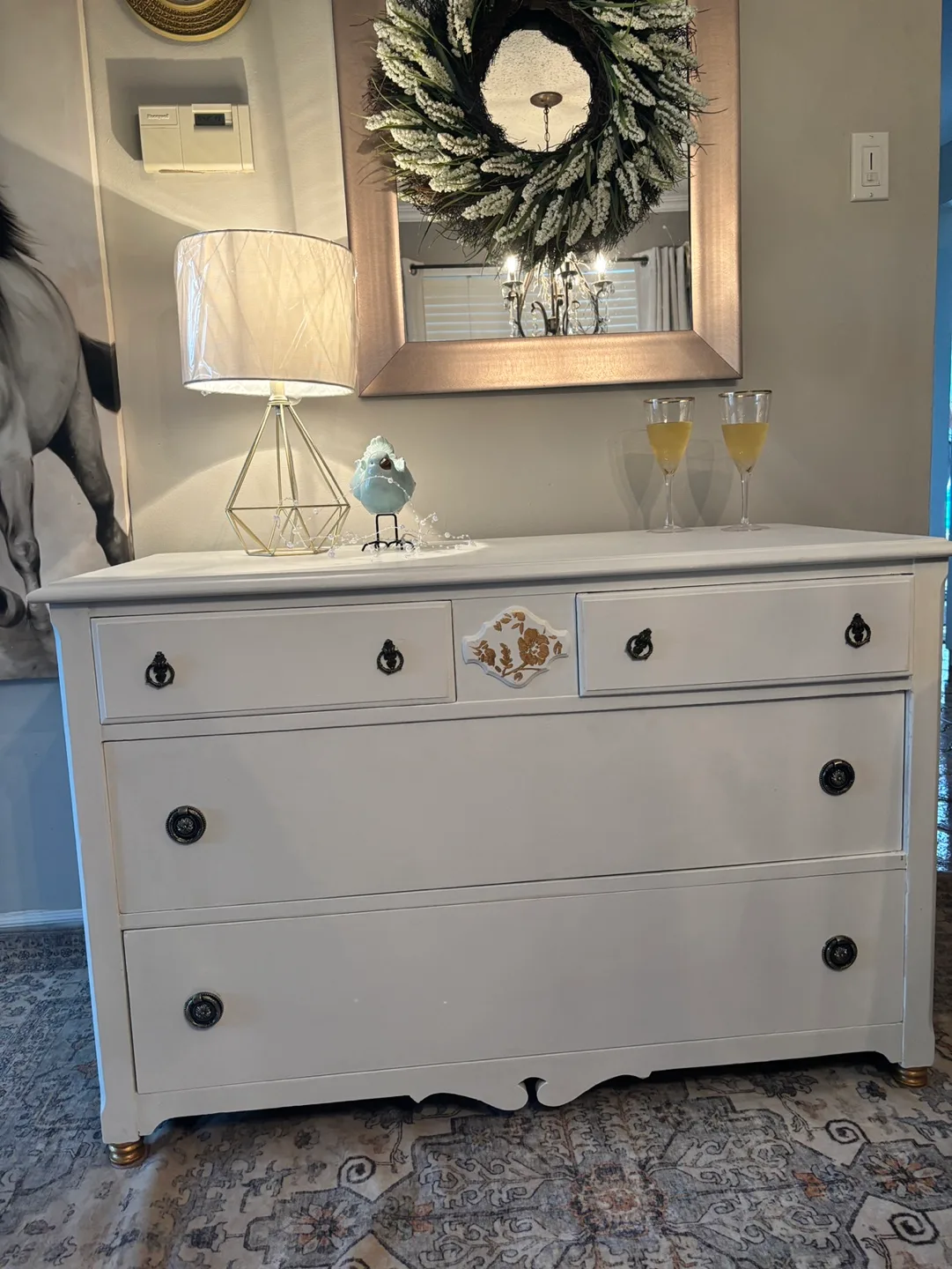 Shabby chic 4 drawer dresser image indicator(2)