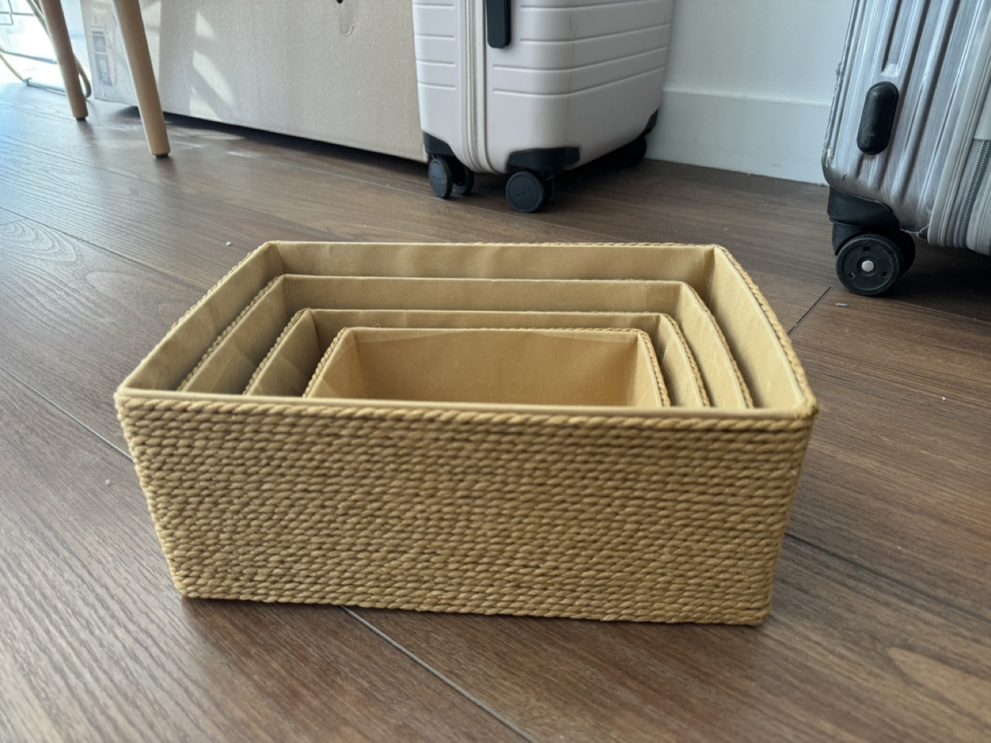 Set of 4 Woven Storage Baskets
