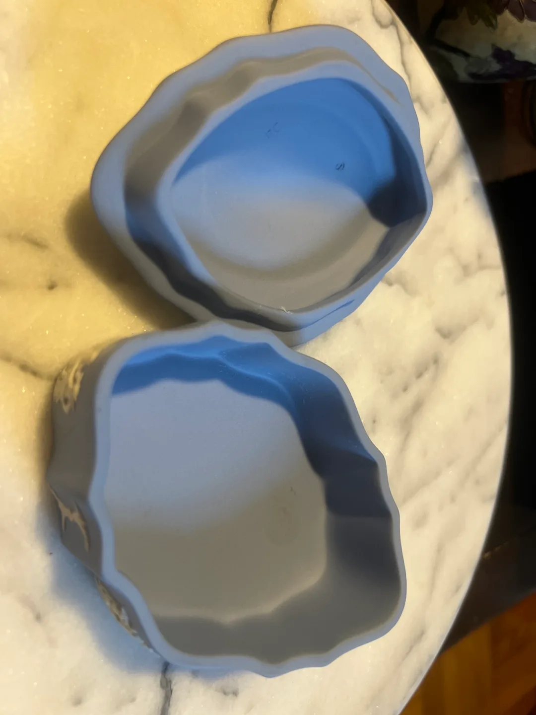 Wedgwood Blue Jasperware Lidded Trinket Box image indicator(3)