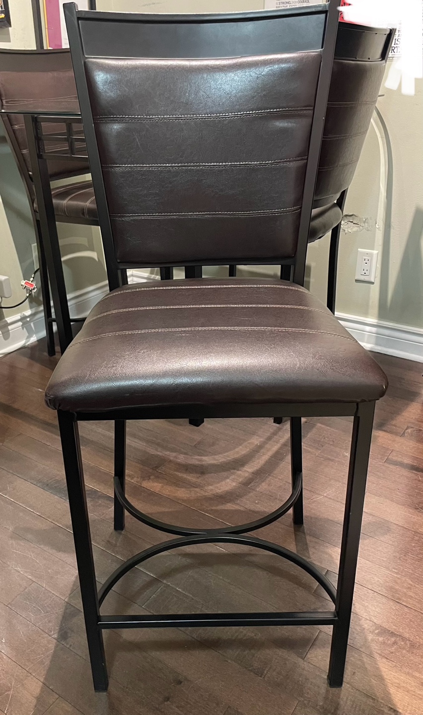 Glass Top Table and 3 Chairs - photo 3