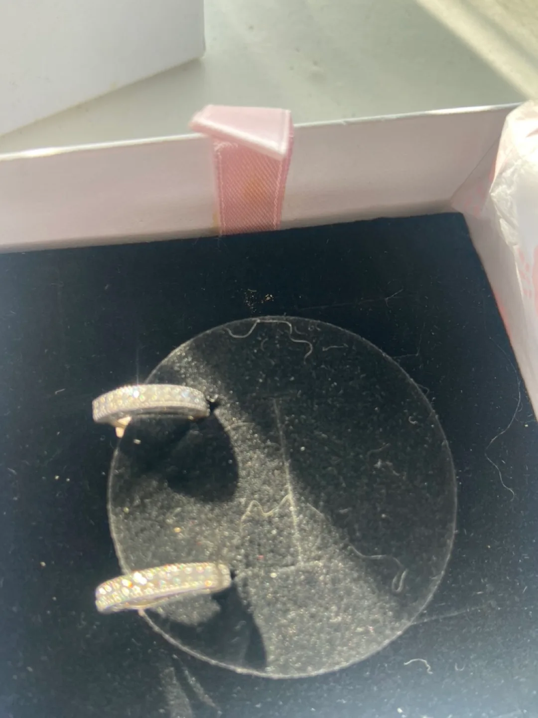 Pandora Pave Heart Hoop Earrings image indicator(2)