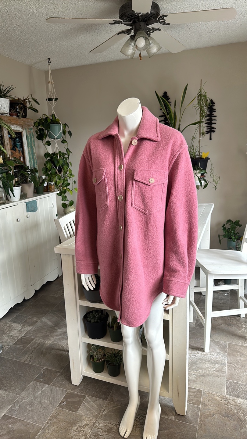 Wilfred Free Pink Ganna Oversized Jacket
