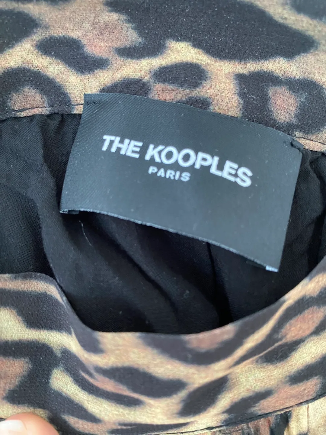 The Kooples Leopard Print Pleated Skirt image indicator(3)