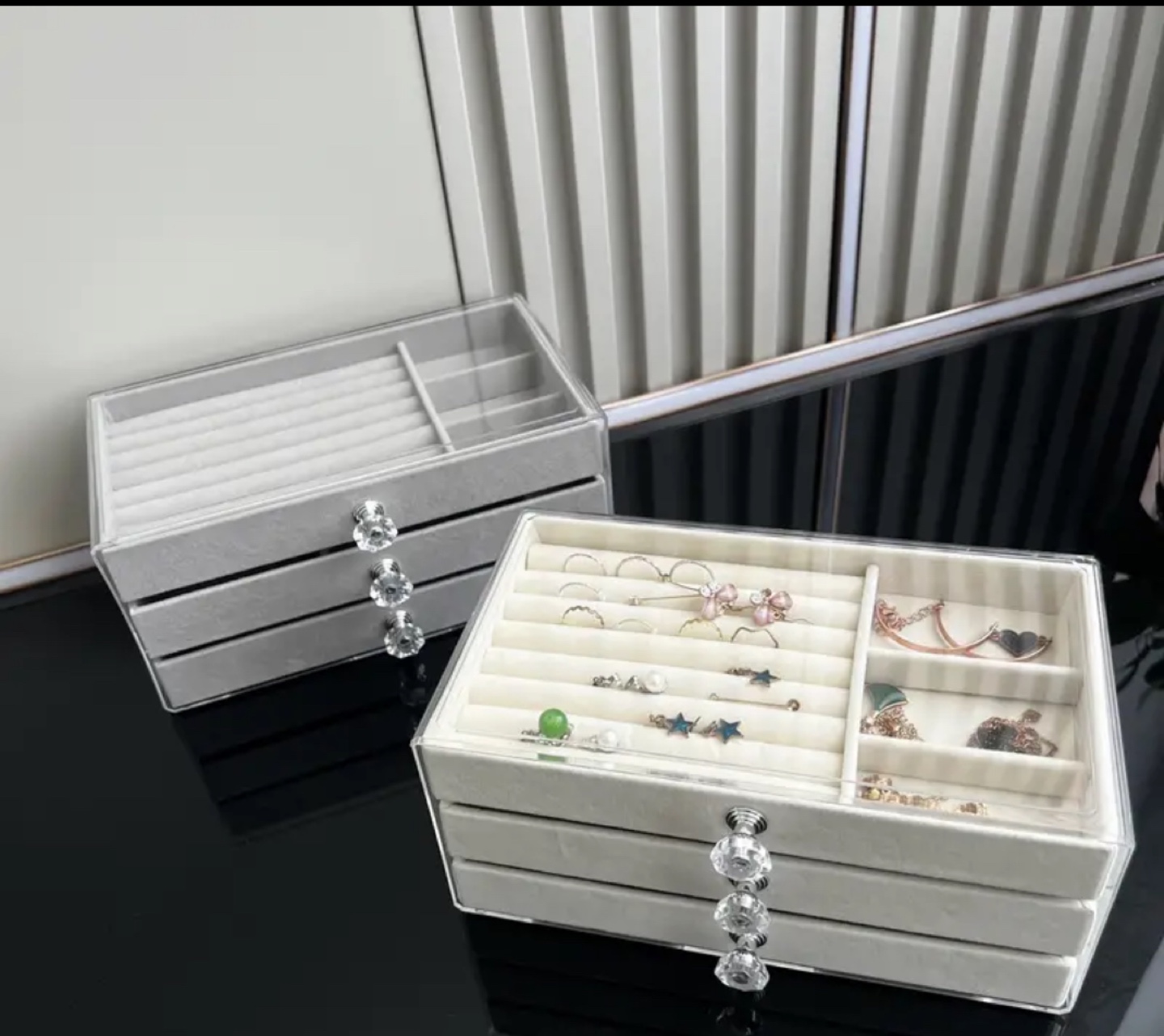 BNIB 3-Tier Acrylic Jewelry Organizer with Drawers - photo 5