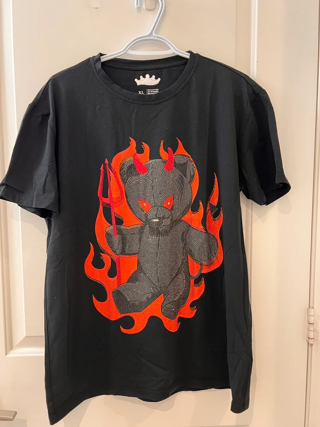 Black T-Shirt with Bear Design thumbnail