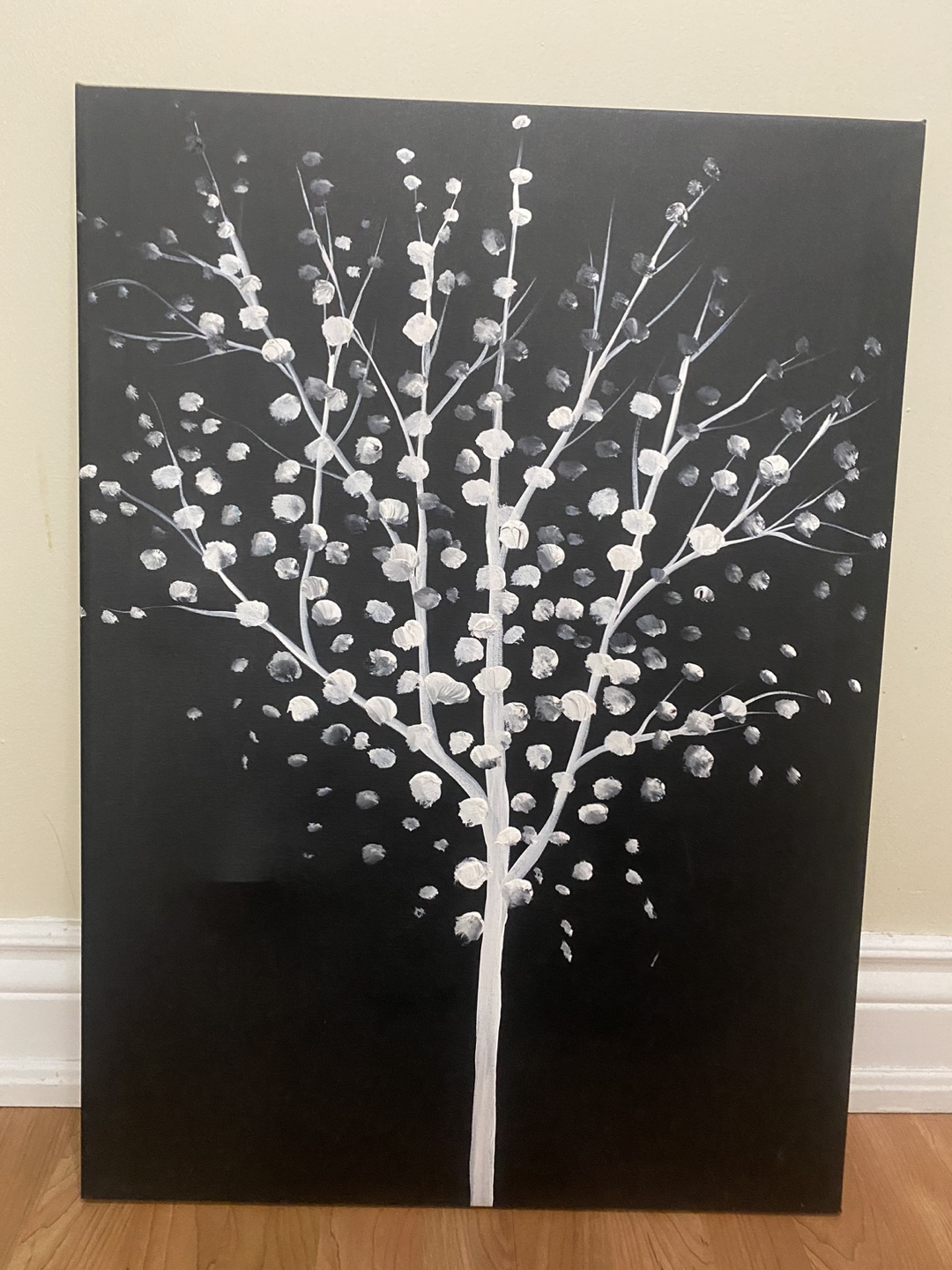 Set of 3 Tree Paintings - photo 2