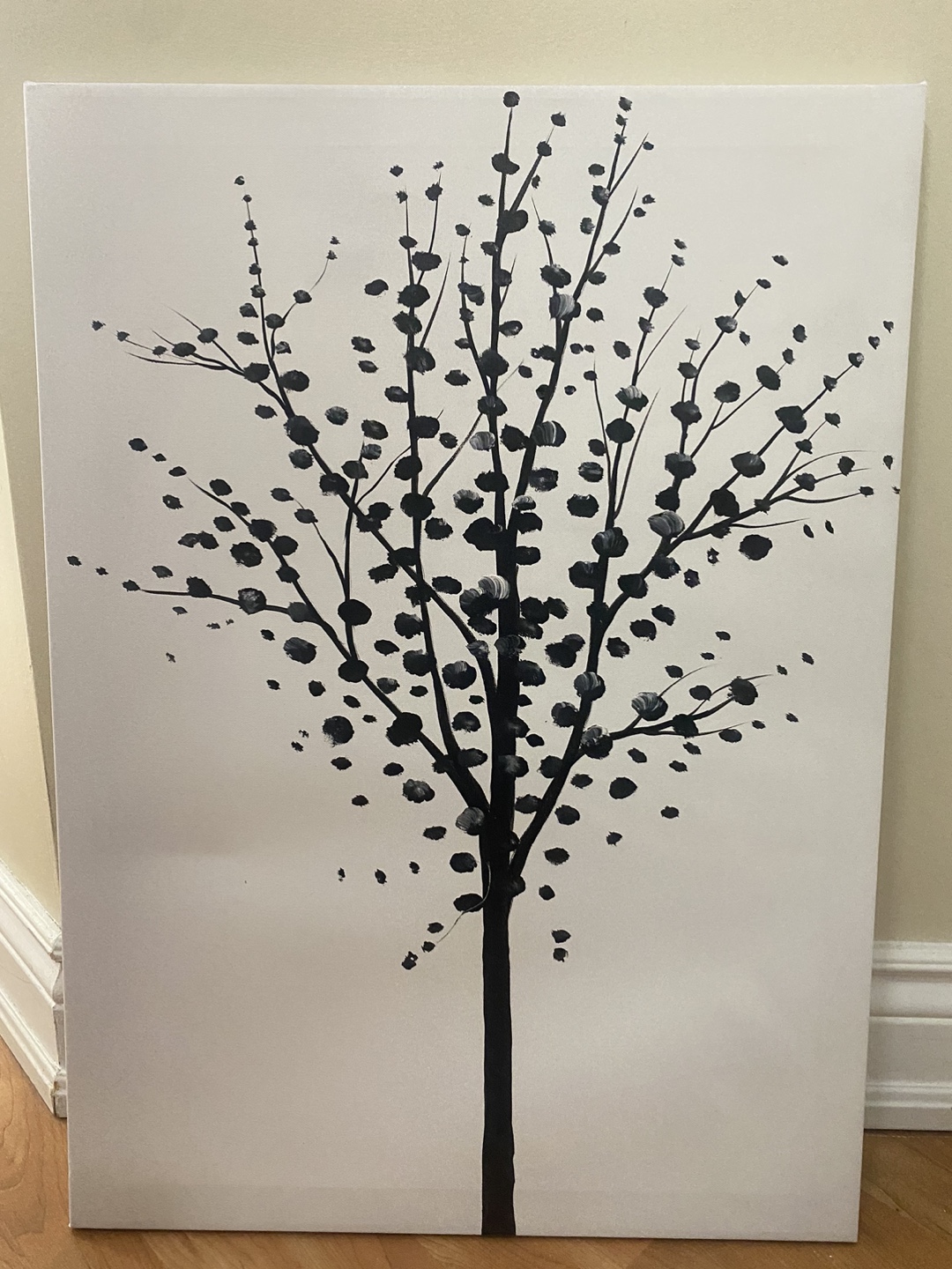 Set of 3 Tree Paintings - photo 3