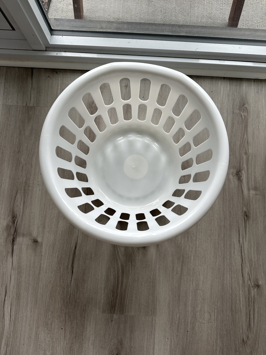 White Laundry Basket