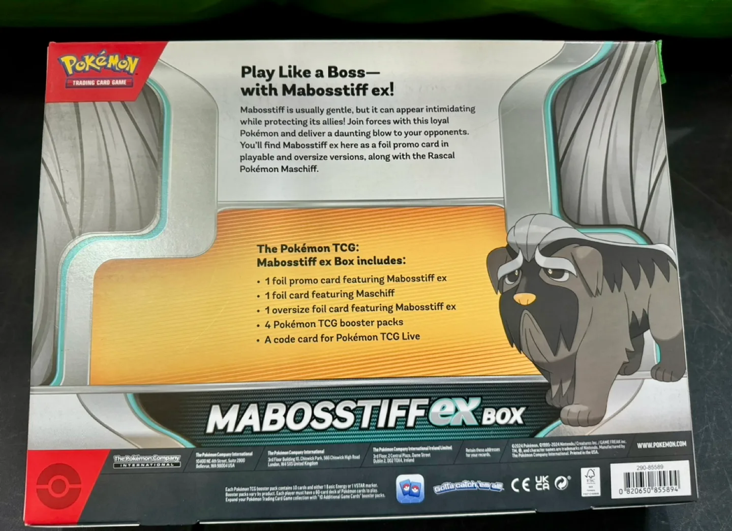 Pokemon Mabosstiff Ex Box image indicator(2)