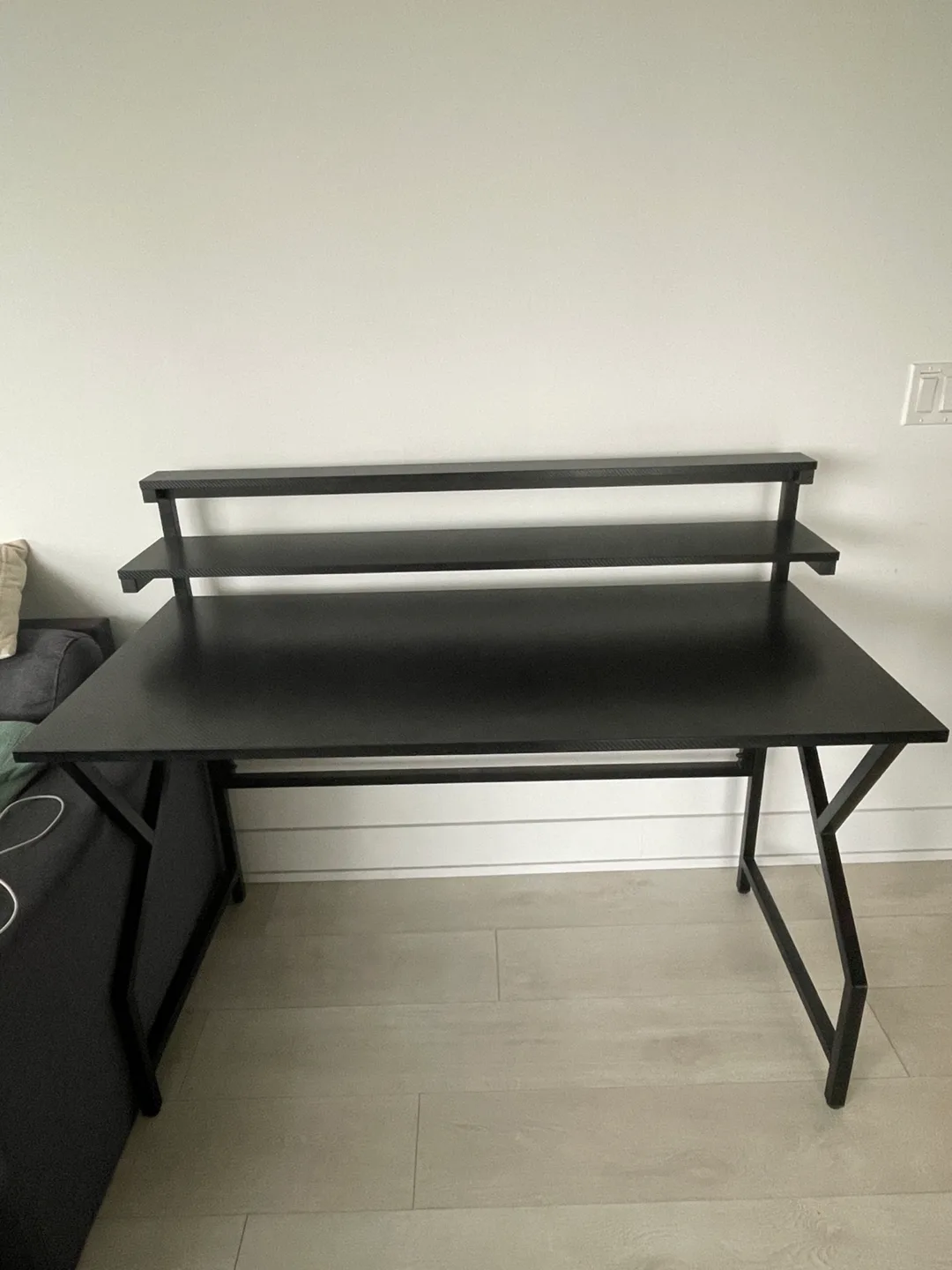 Black Computer Desk with Shelves image indicator(3)