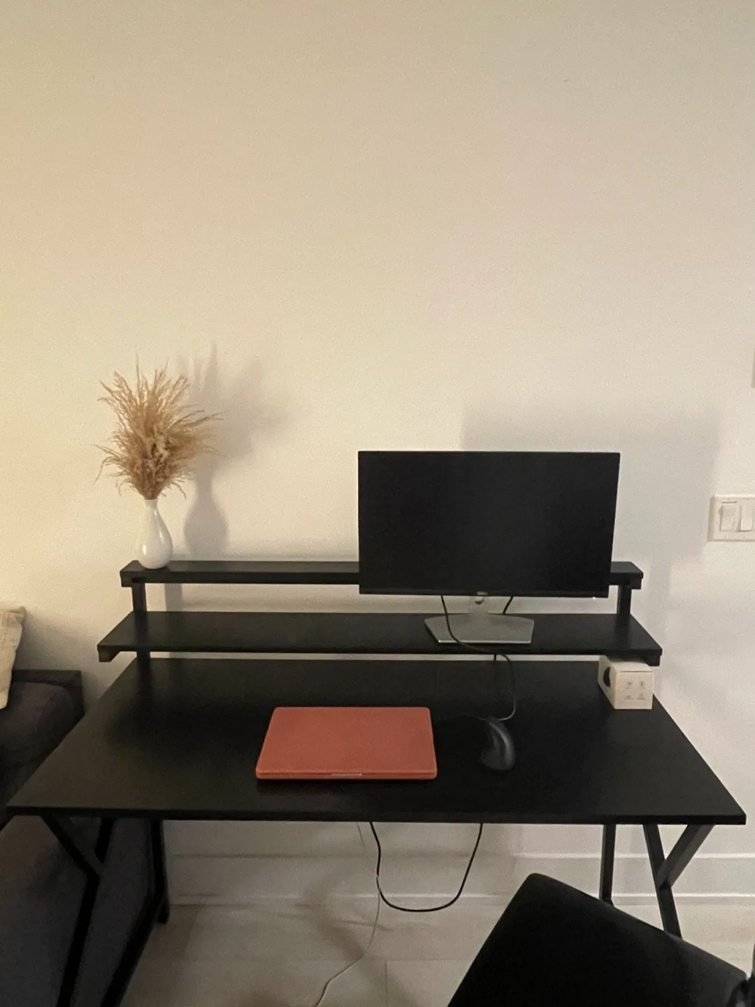 Black Computer Desk with Shelves image indicator(2)