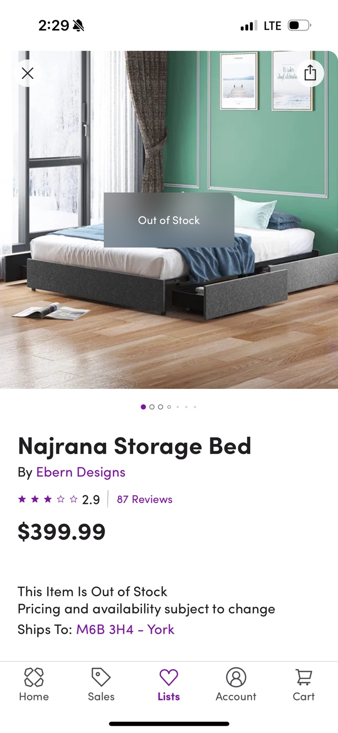 Ebern Designs Najrana Storage Bed