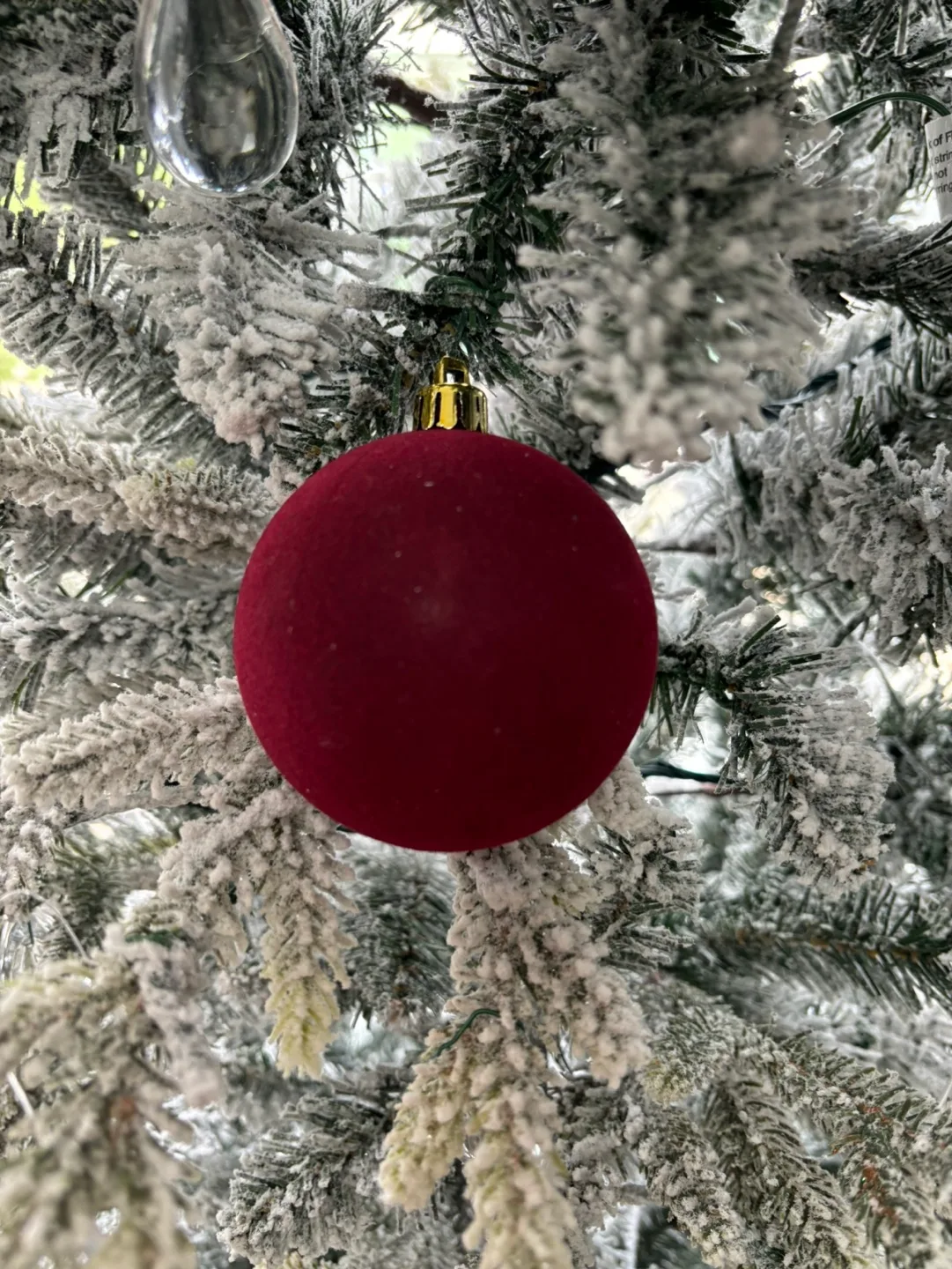 Set of 11 Red Velvet Christmas Ornaments thumbnail