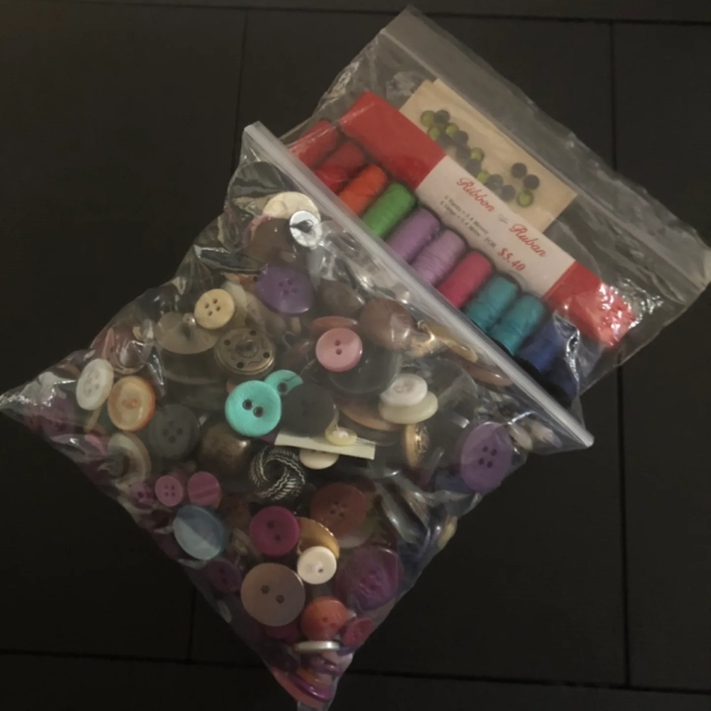 Sewing kit - Assorted Buttons and Thread thumbnail