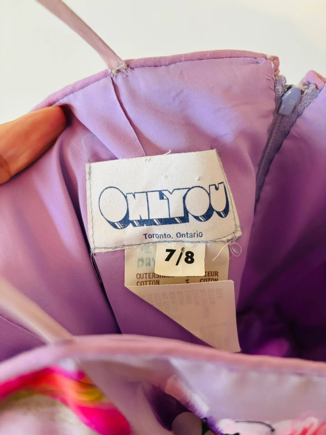 Only You Vintage Floral Dress Size 7/8 image indicator(3)