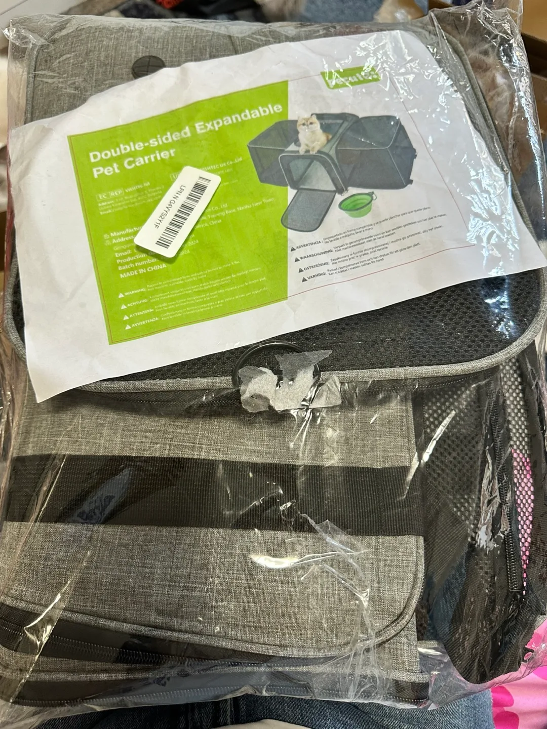 Double-Sided Expandable Pet Carrier image indicator(2)