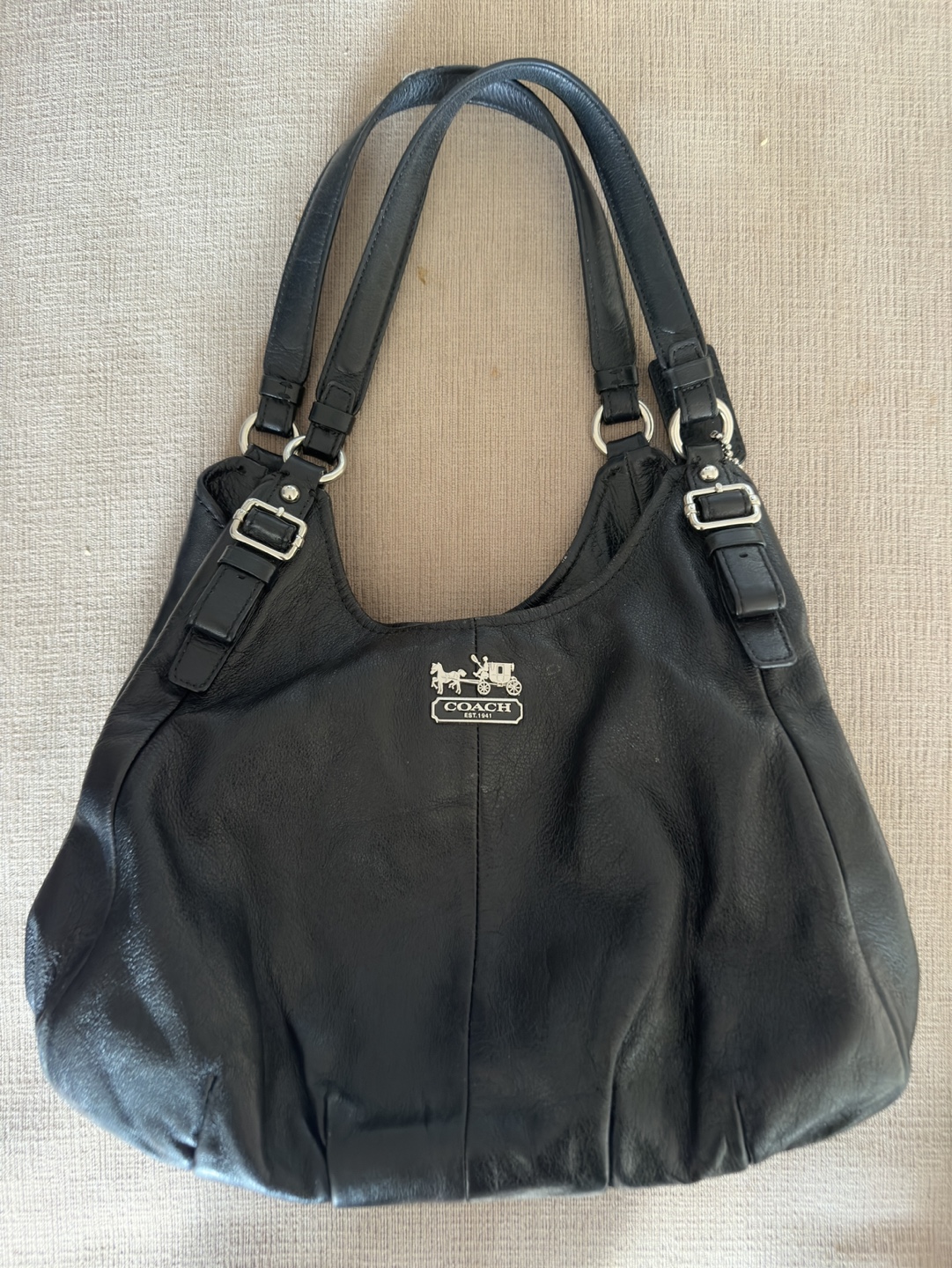 Coach Black Leather Handbag