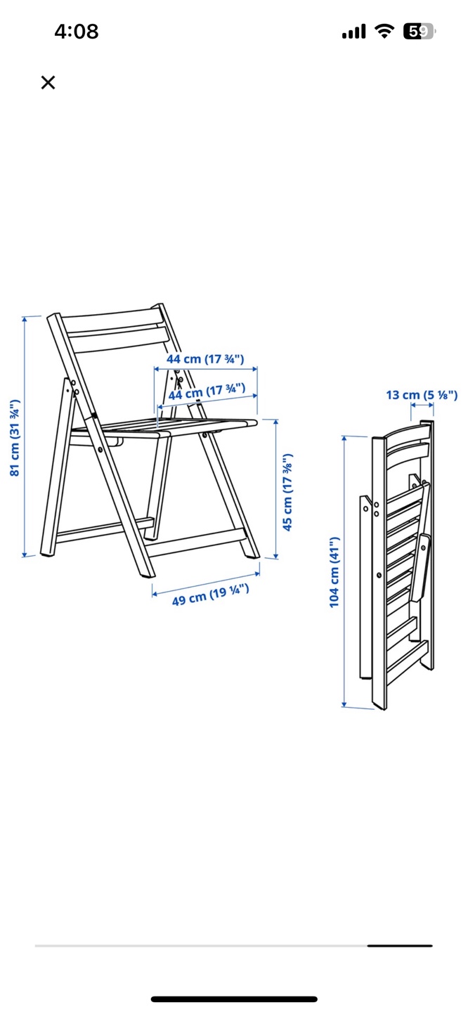 IKEA Balcony Table, Chairs and Lamp - photo 4