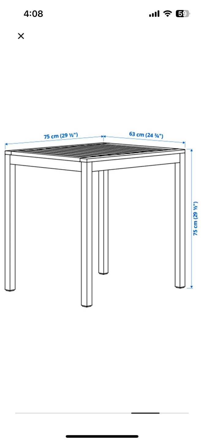 IKEA Balcony Table, Chairs and Lamp - photo 3