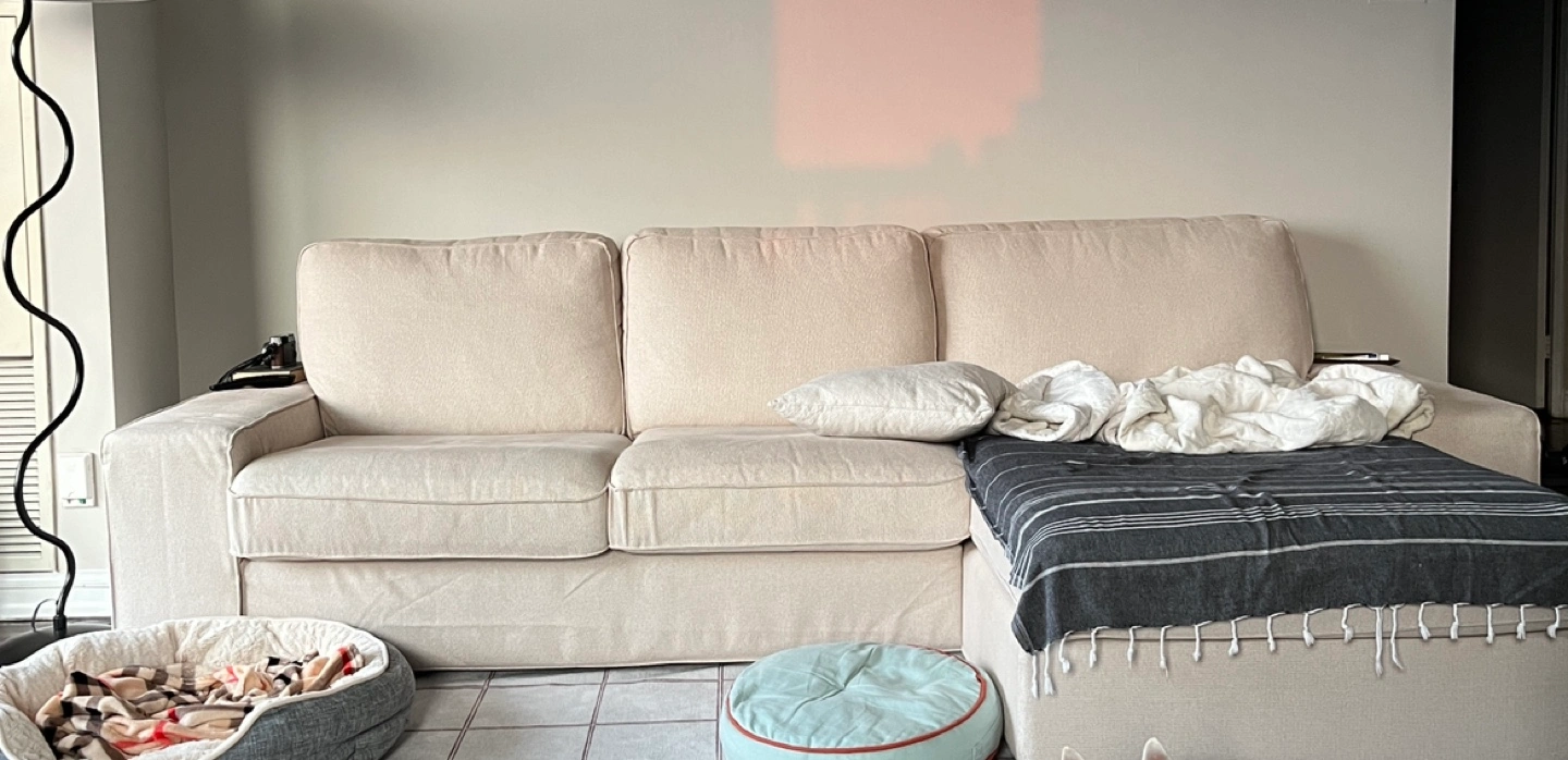 IKEA KIVIK Sectional Sofa with Beige Cover sale Karrot