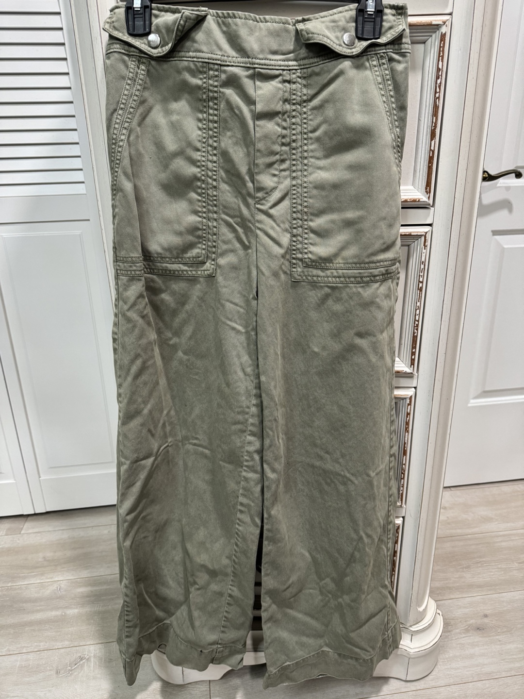 Joie Green Wide Leg Cargo Pants - photo 4