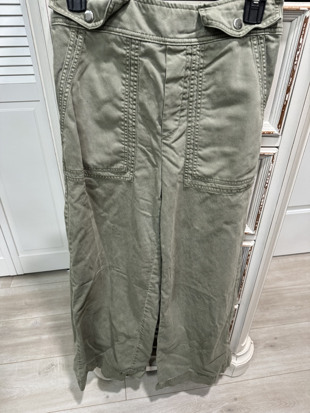 Joie Green Wide Leg Cargo Pants - photo 2