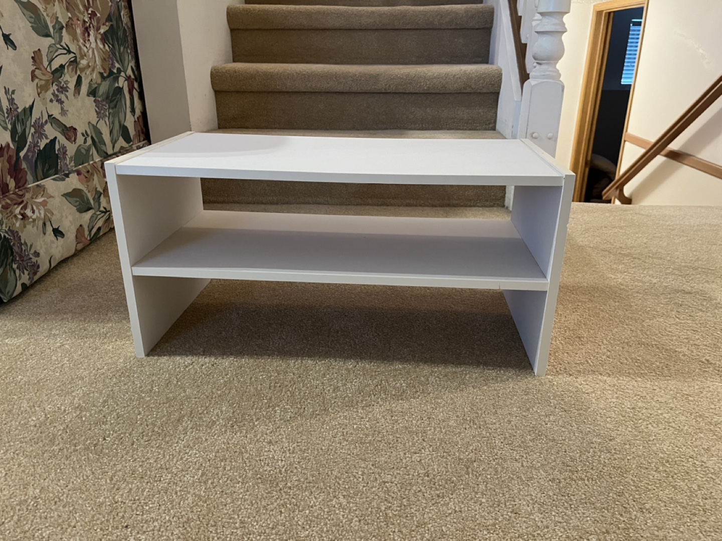 White Two-Tier Shelf x1