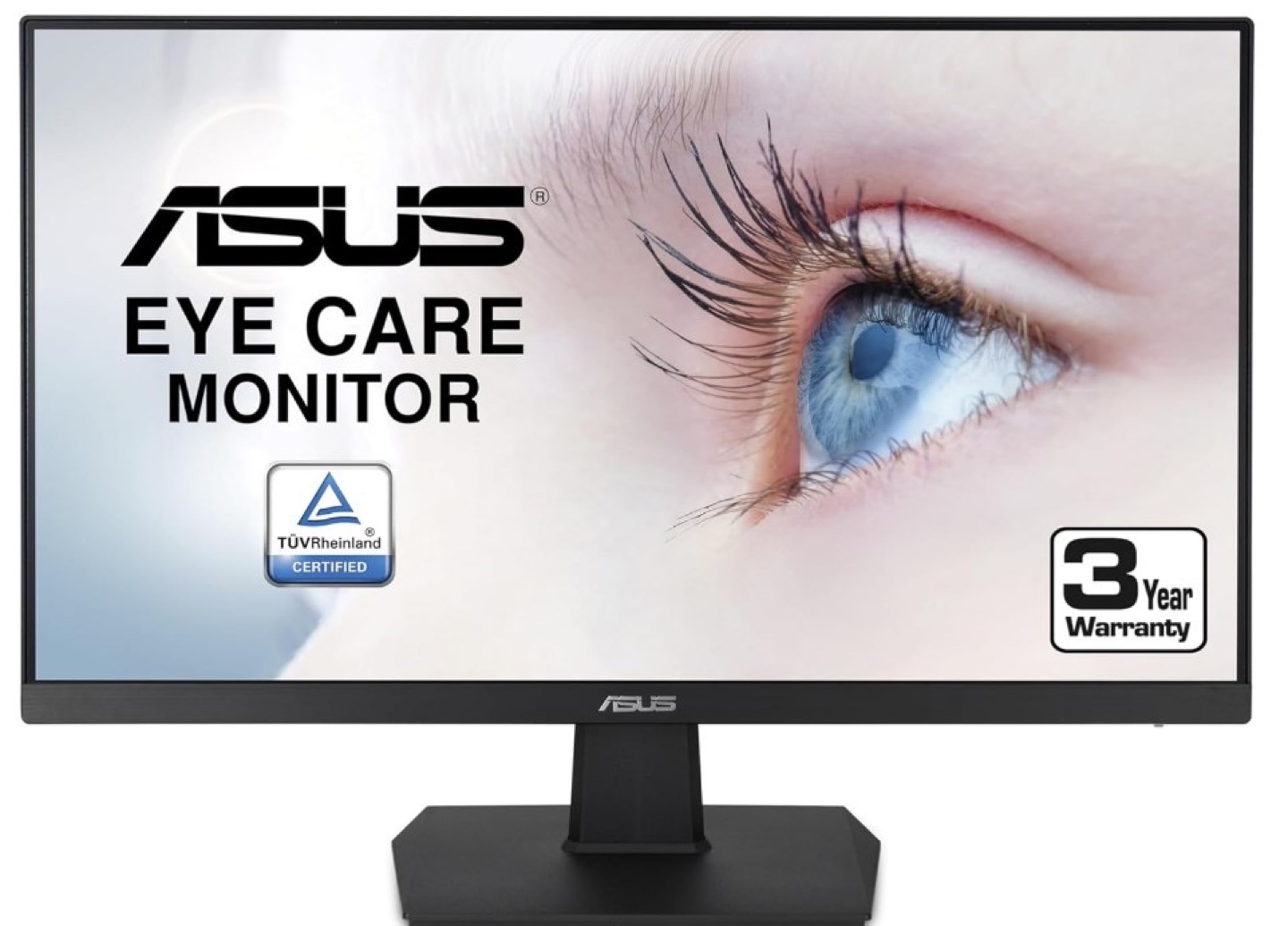 ASUS VA24EHE 23.8” monitor with connection cable