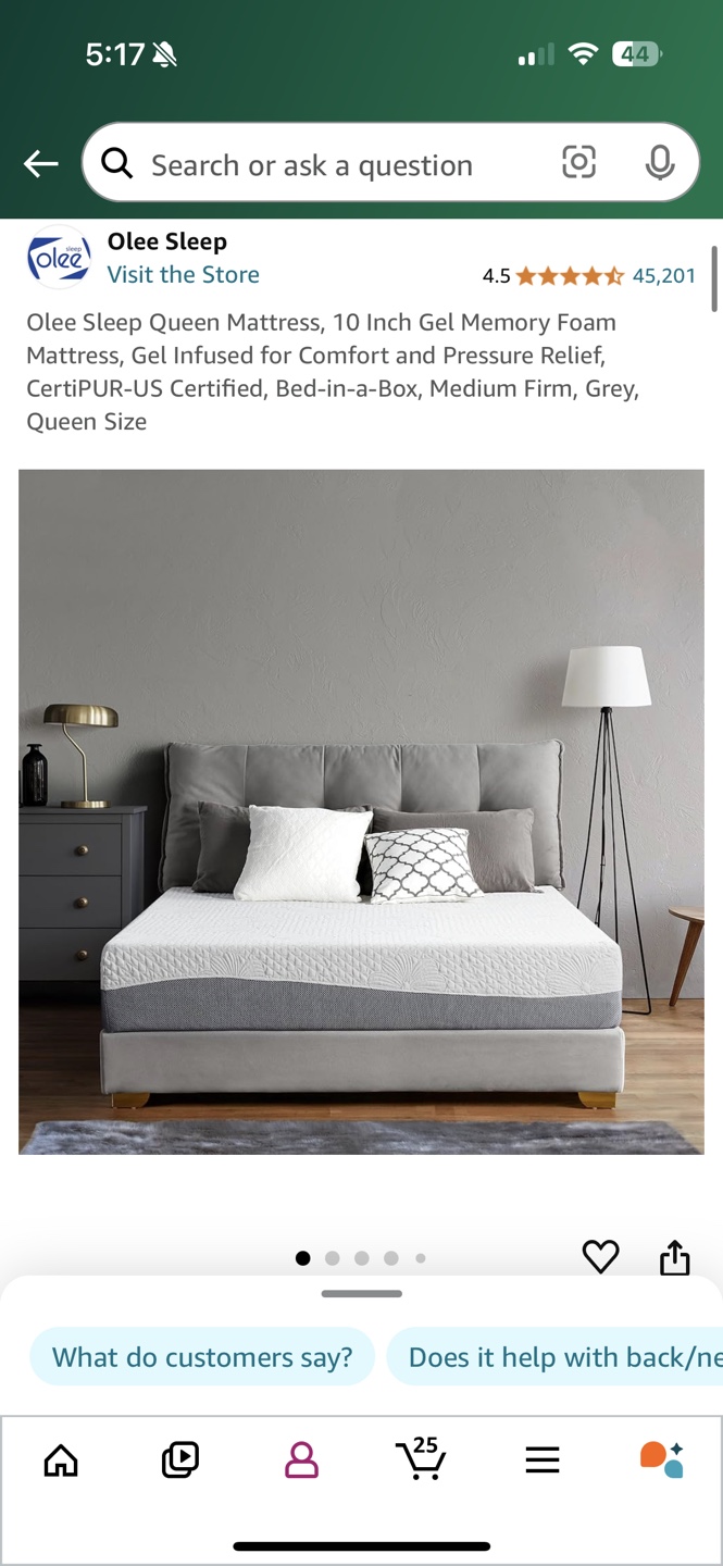 Olee Sleep Queen Mattress, 10 Inch Gel Memory Foam - photo 5