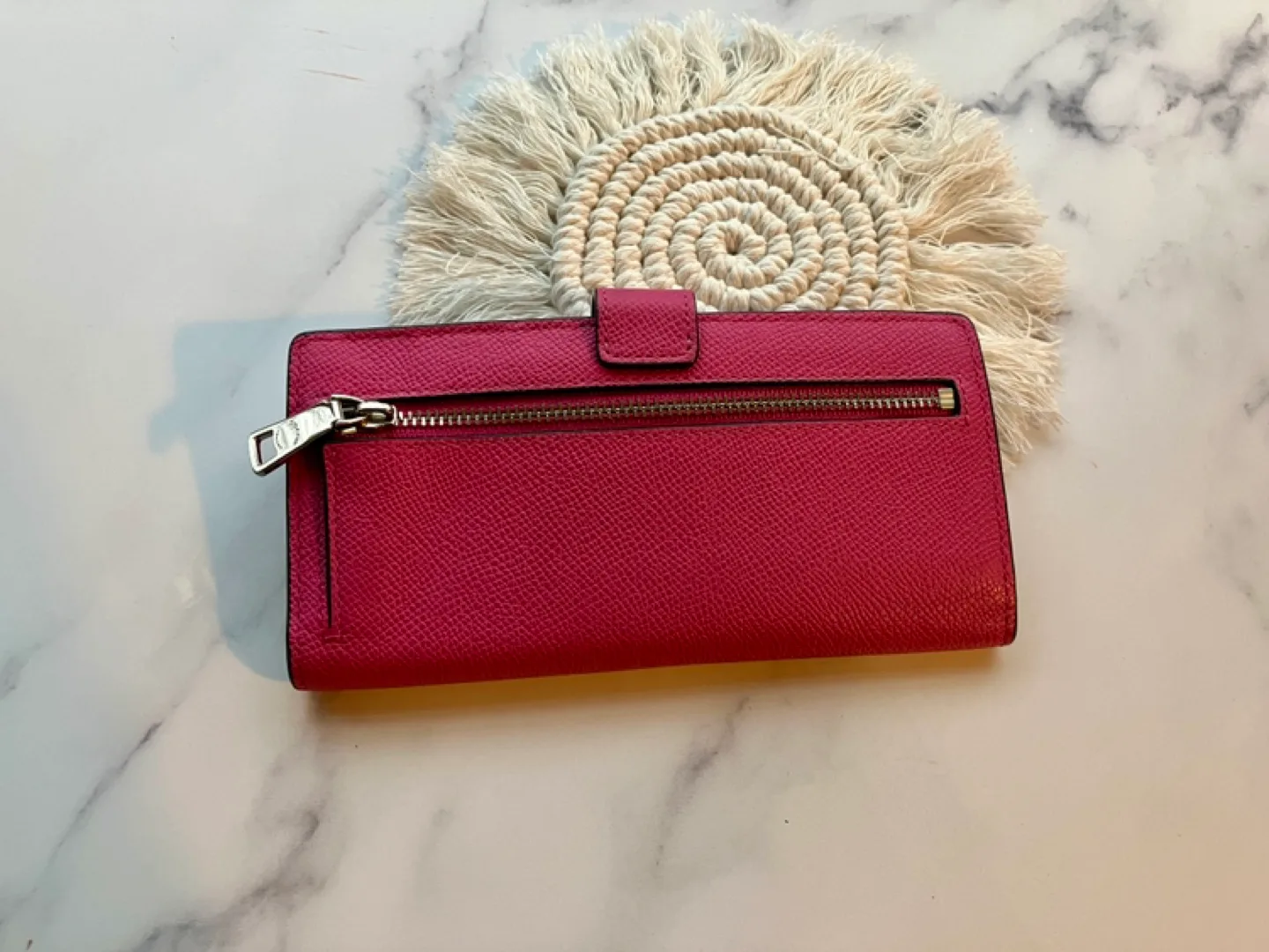 Coach Pink Leather Wallet image indicator(3)