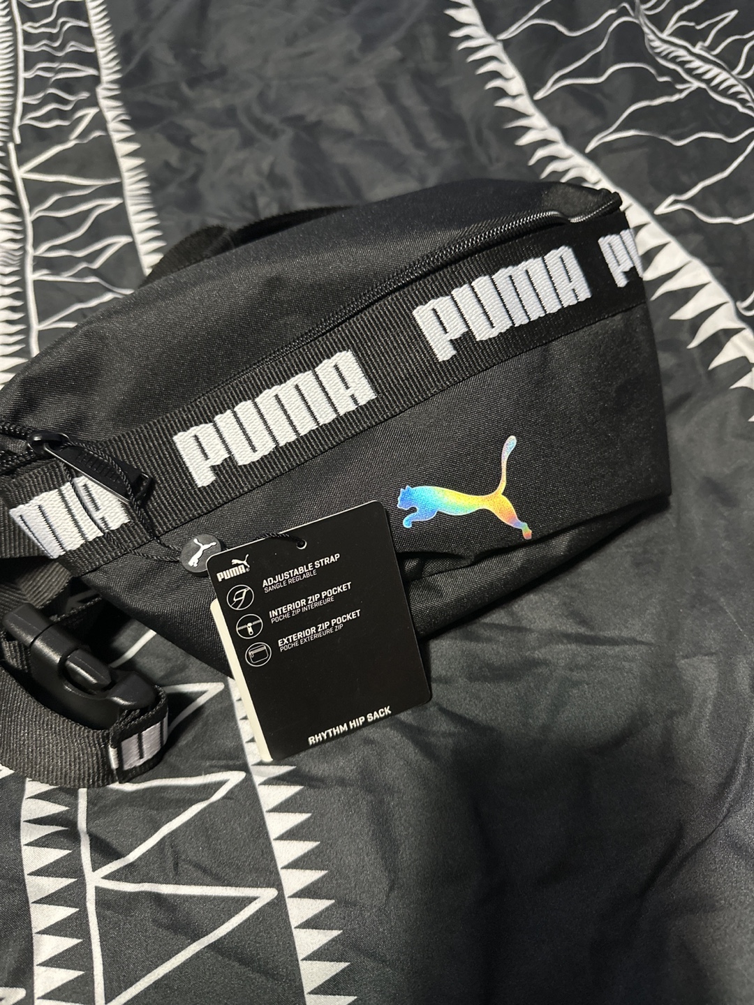Black Puma Fanny Pack