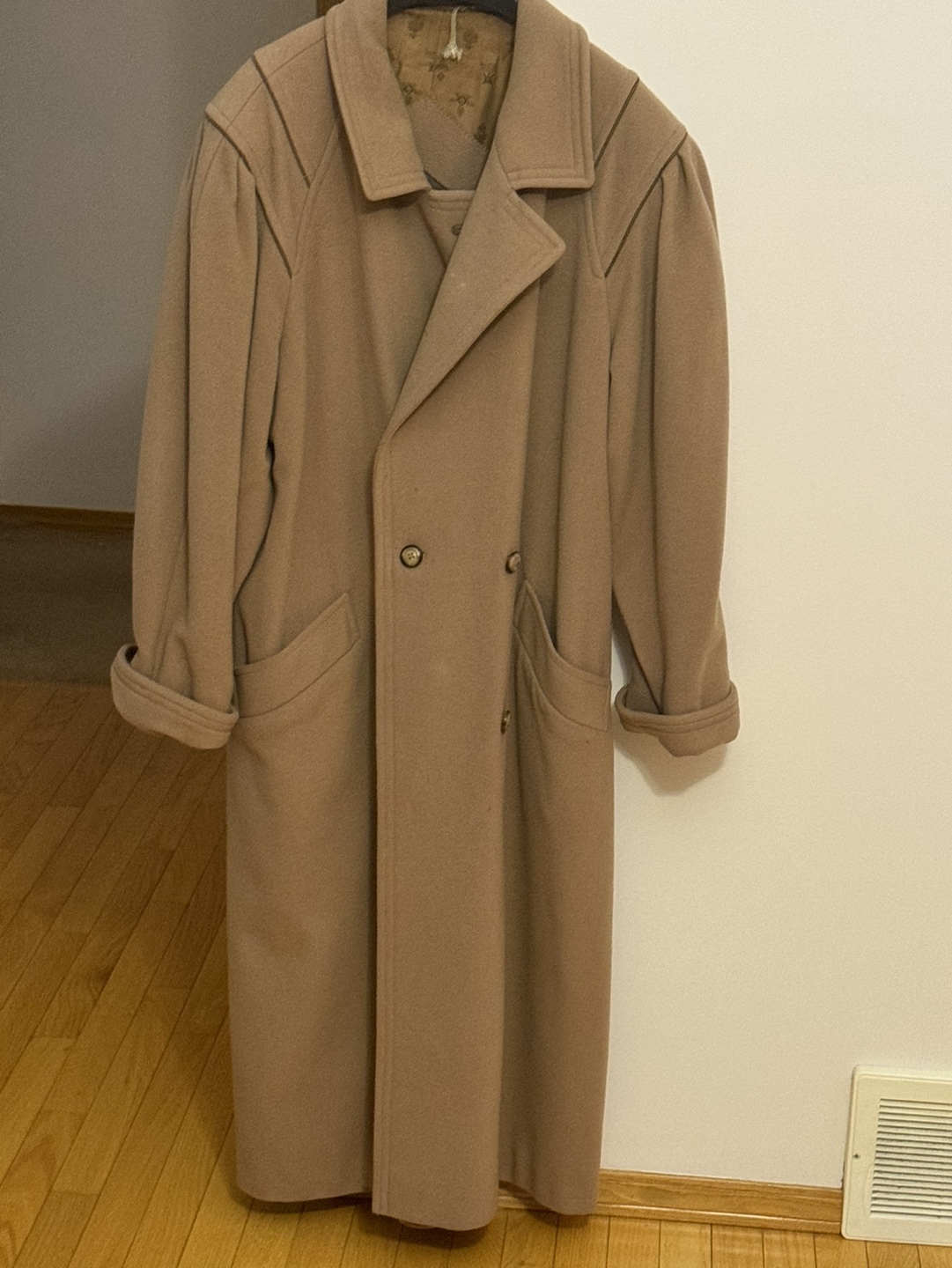 Camel Wool Long Coat - photo 2